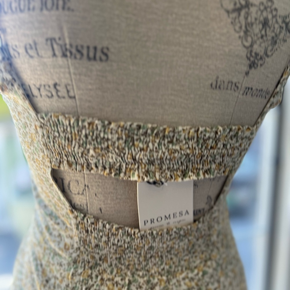 Promesa The Azalea Low Mini Sundress Size Small Seagrass NWT - Picture 11 of 14